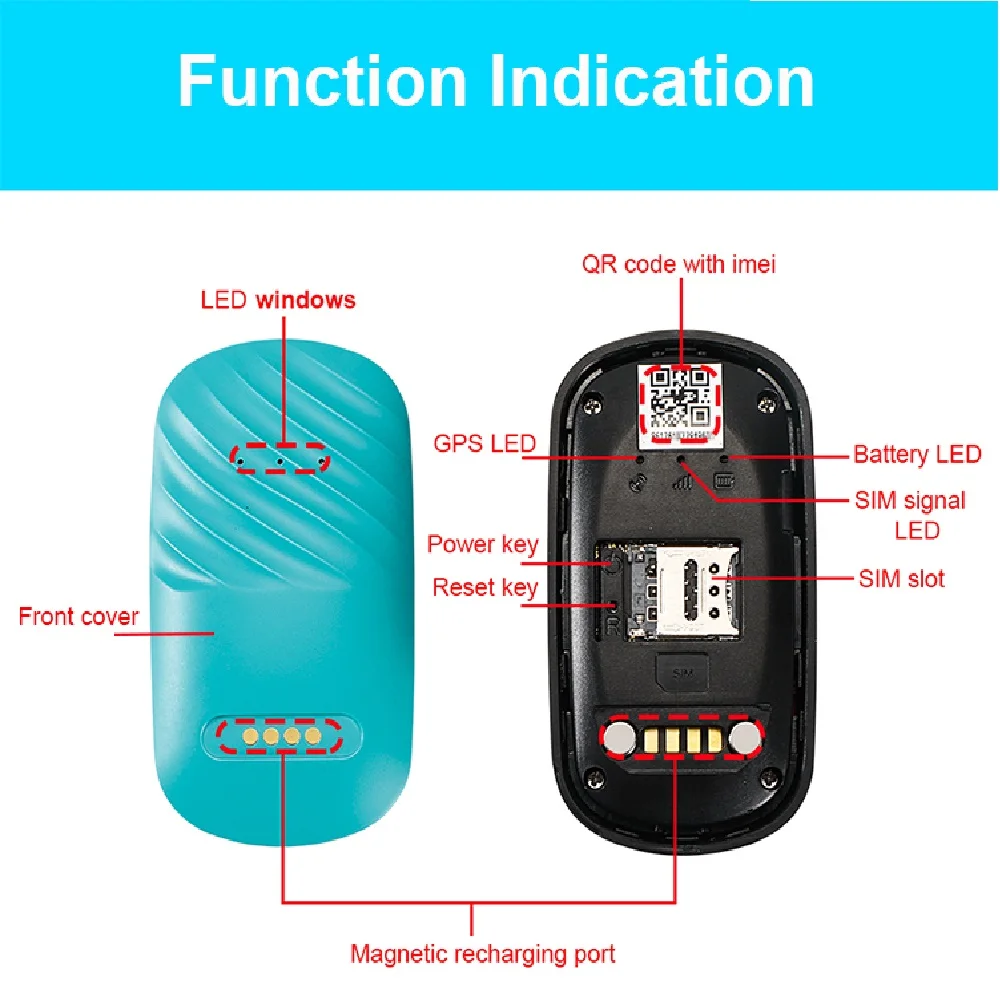 4G สัตว์เลี้ยง GPS Tracker กันน้ํา Anti-Lost Locator สมาร์ทค้นหาอุปกรณ์เรียกเข้ารีโมทคอนโทรล APP สําหรับสุนัขแมวสัตว์ RYDG61