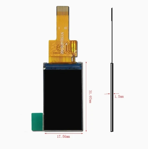 1.14-inch 135 * 240TFT LCD display with 10PINS 4SPI driver ST7789V IPS full viewing angle