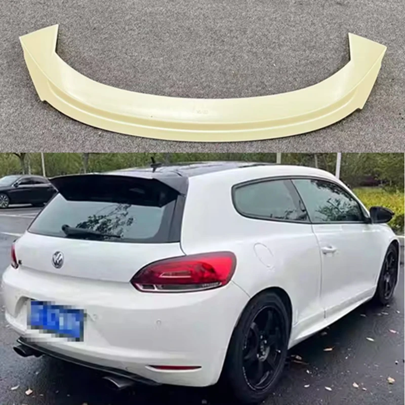 

For VW Scirocco 2009-2014 Hatchback Rear Roof Spoiler Cap Rear Trunk Roof Lip Wing Car Lip Covers ABS Bodykits Tuning