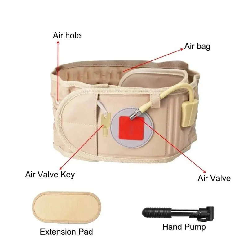 

【Хит продаж】Универсальный надувной пояс для декомпрессии и вытяжения позвоночника, поддерживающий поясницу