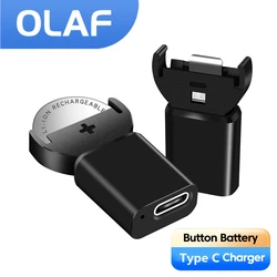 Chargeur de batterie aste au bouton-ion, port de type C, pile bouton Eddie ion, 3.6V, LIR2032, LIR2032H, LIR1632, LIR2025, LIR2016