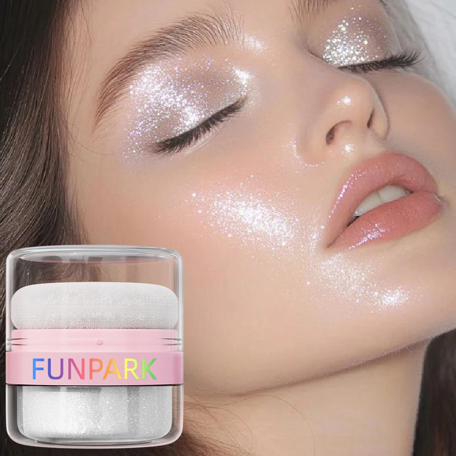 

4 Color Glitter Fairy Highlight Pat Powder Whole Body&Face Diamond Spraking Powder Bride Wedding Makeup Glitter Eye Cosmetics
