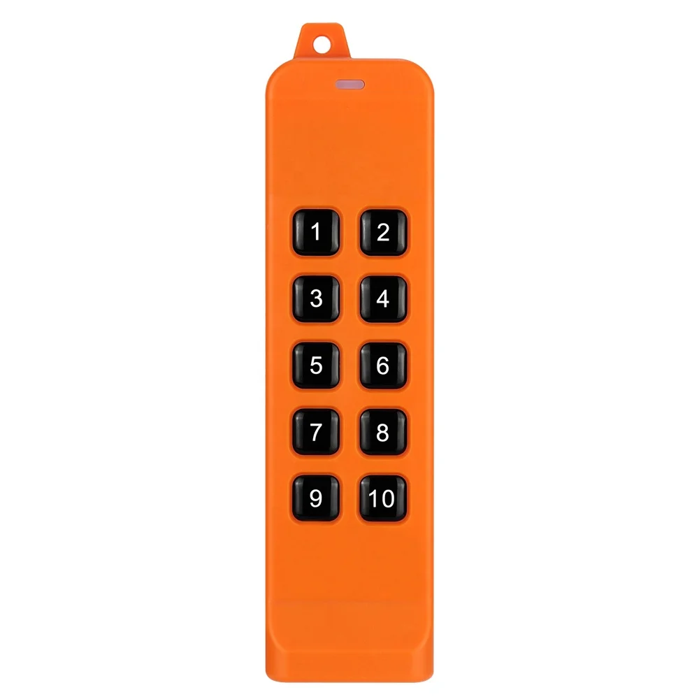 DC 2.4-3.6V 10 Buttons 868 MHz Universal Anti-interference High Power Industrial FSK Remote Control