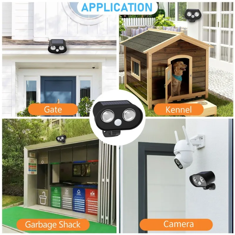 New Owl Solar Spotlight Outdoor Garden Light Integrated LED Wall Lamp Lighting Courtyard Energy-saving Lamp