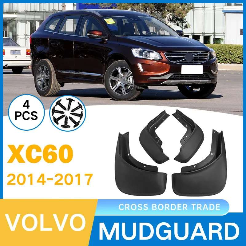 

For 14-17 Volvo XC60 car tire mudguard modification,Mudflaps Front Rear Flares Splash Guards Cover Car Accessorie