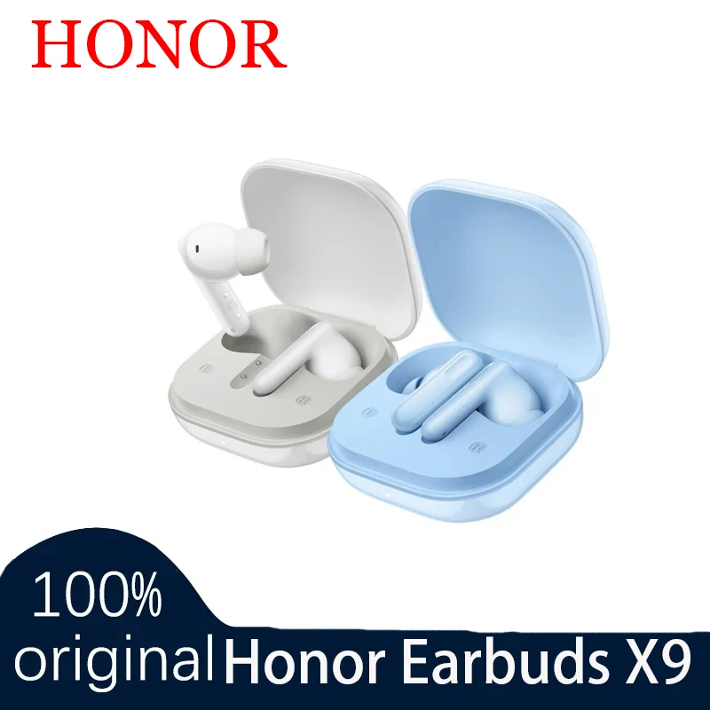 Оригинальные наушники Honor Earbuds X9 49 дБ ANC, драйвер 12,4 мм, время воспроизведения 42 часа, беспроводные Bluetooth-наушники с сенсорным управлением