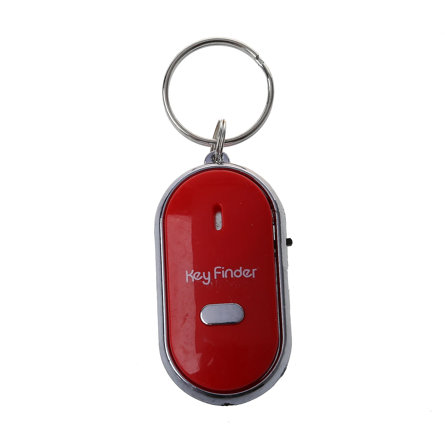 2pcs Whistle Lost Key Finder Flashing Beeping Locator Remote Keychain LED Ring