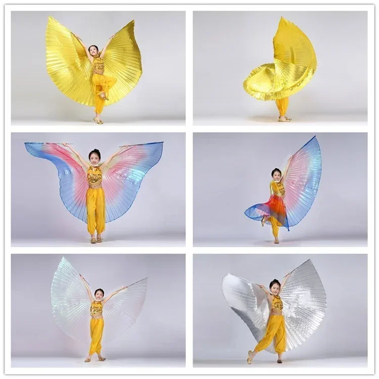 

Belly Dance Wings Isis Wings Belly Dance Accessories Bollywood Oriental Egyptian Sticks Bag Costume Adult Kids Children Women