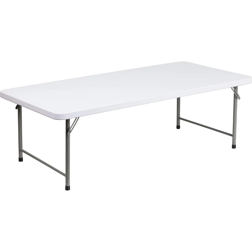 

4.93' Classroom Activity Table for School and Home, Heavy-Duty Rectangular Plastic Activity Table for Kids, White