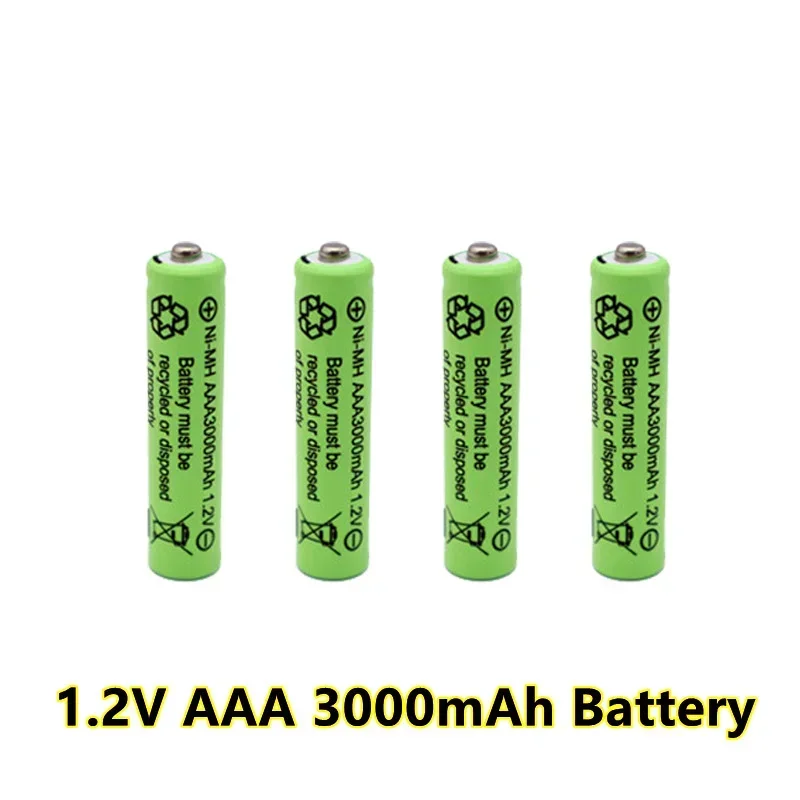 4-20PCS 100% New 3000mAh 1.2 V AAA NI-MH Battery for Flashlight Camera Wireless Mouse Toy Pre-charged Batteries