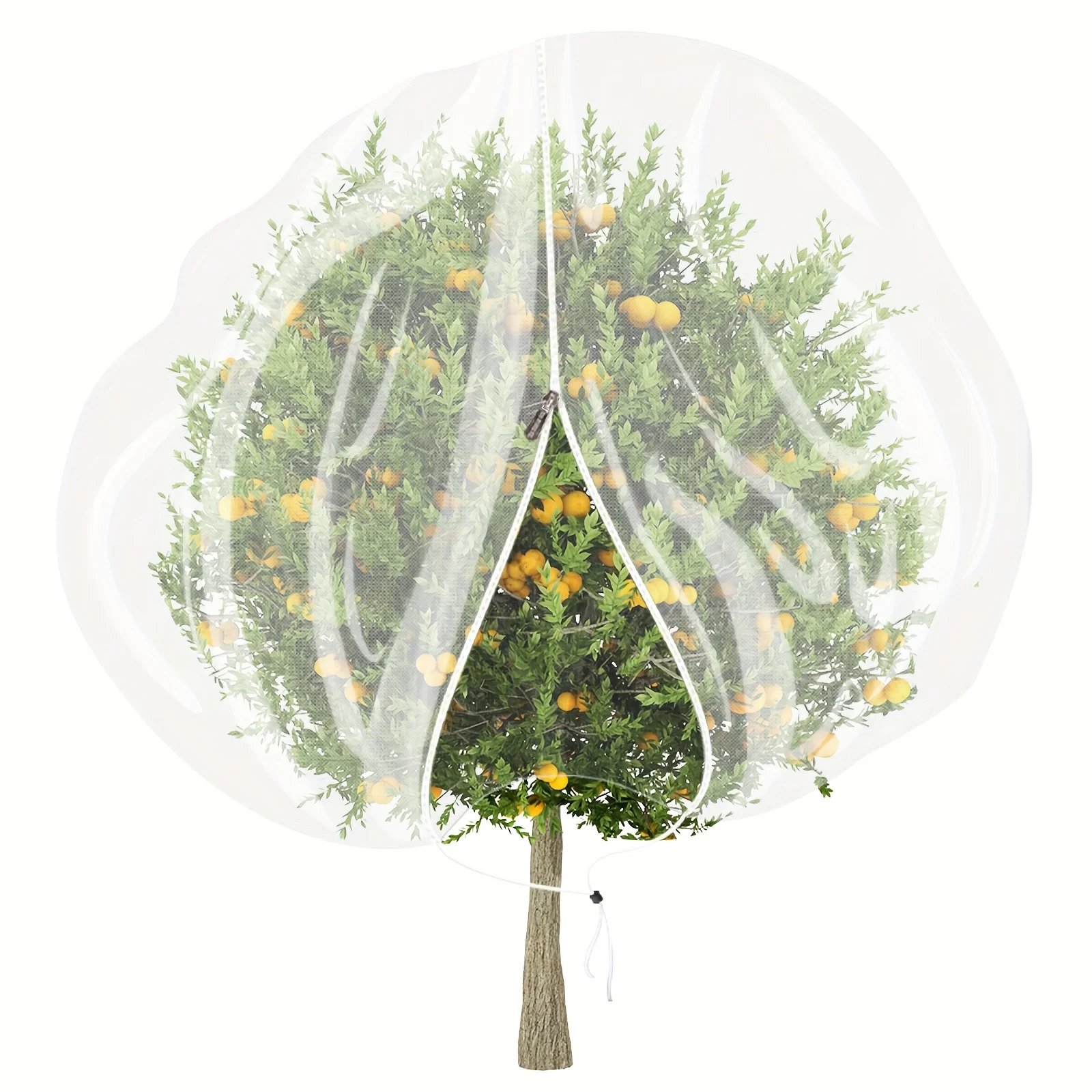 Zip Drawstring Plant Insect Screen Cover Pest Control Plant Protection Fruit Tree Protective Netting Lightweight Mesh