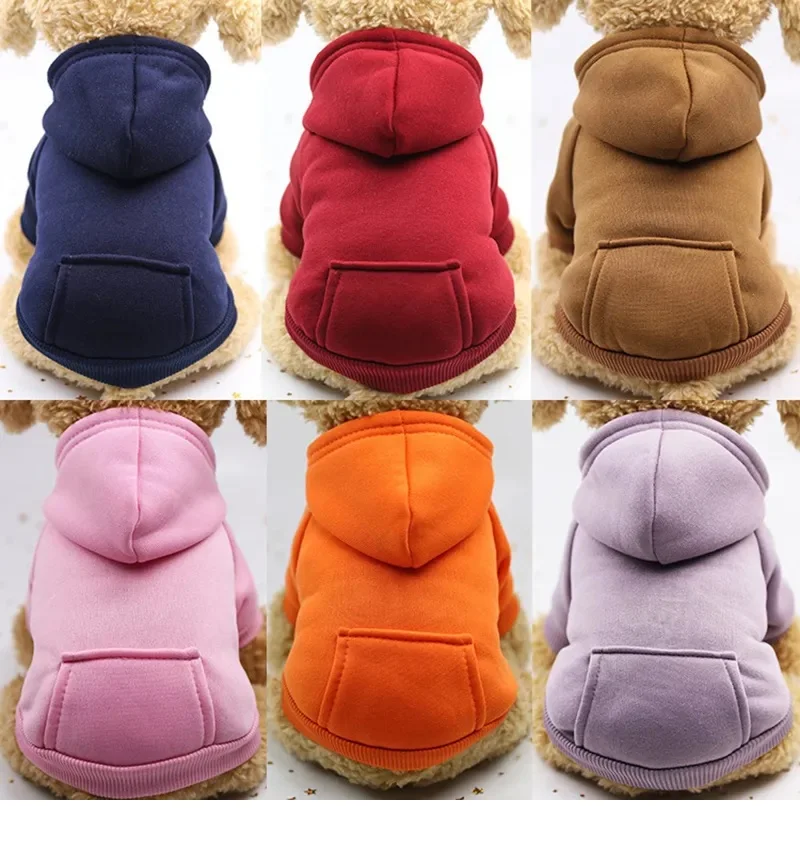

Small Dog Clothes Winter Pet Hoodie Puppy Cat Coat Jacket French Bulldog Chihuahua Yorkie Costume Pug Outfits Pets Supplies