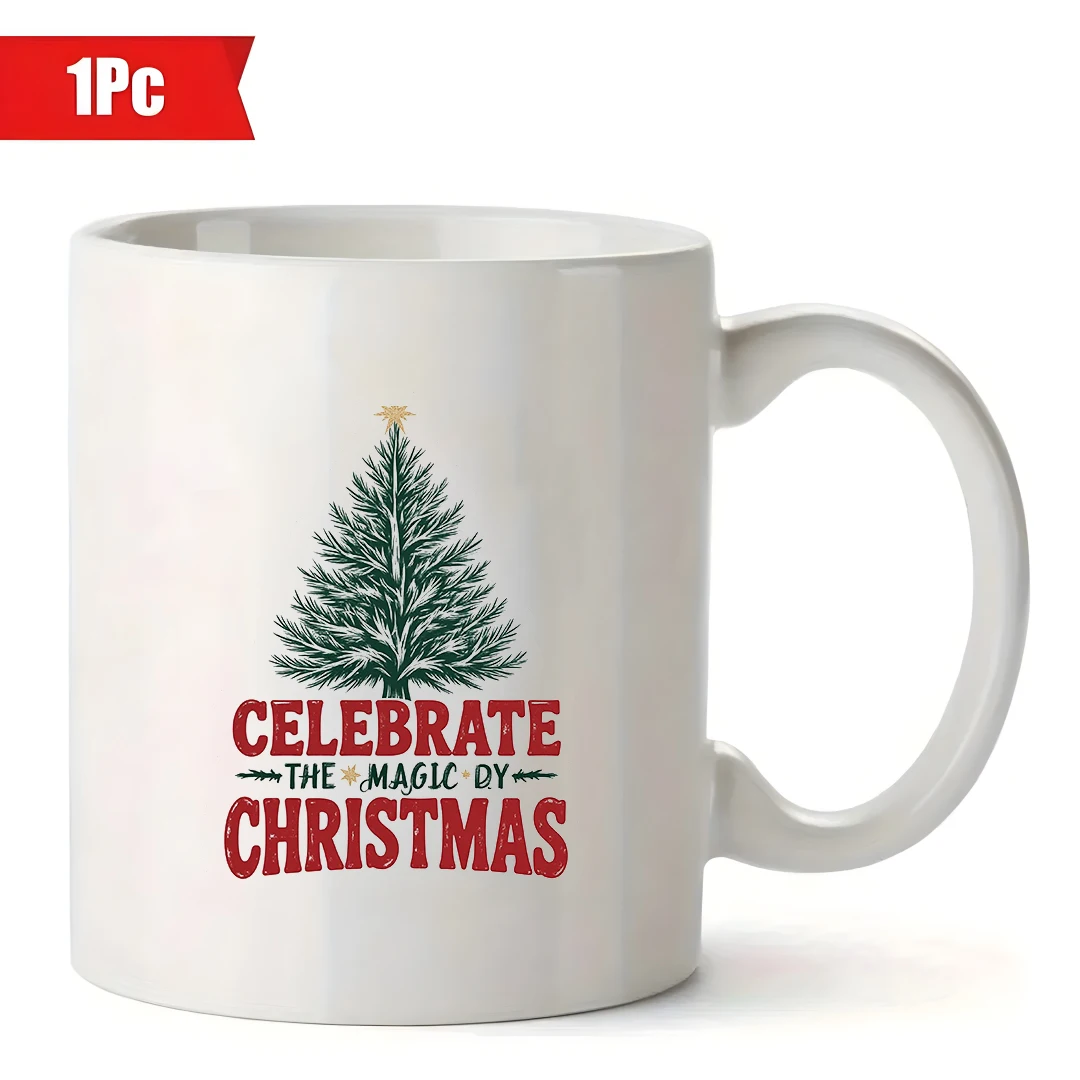 Чашка 11 унций + рождественская елка с узором звездного неба + детская чашка, рождественский подарок для семейного офиса, кофейная кружка