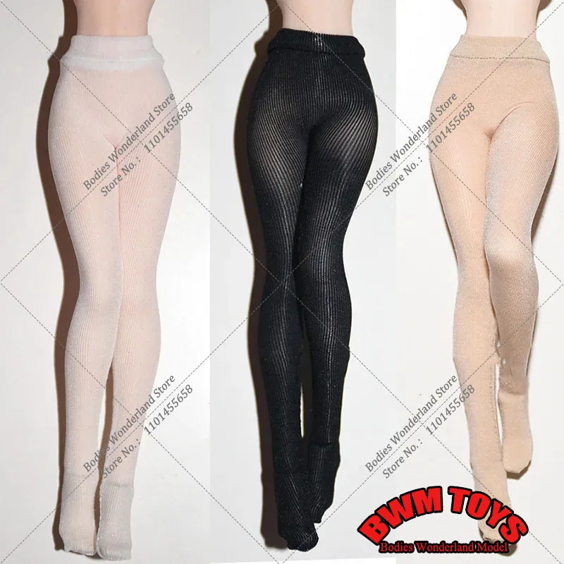 1/12 Fashion Ice Silk Pantyhose Breathable High Elastic Stocking Leggings Socks Slim Tights Lingerie For 6'' Action Figure Doll