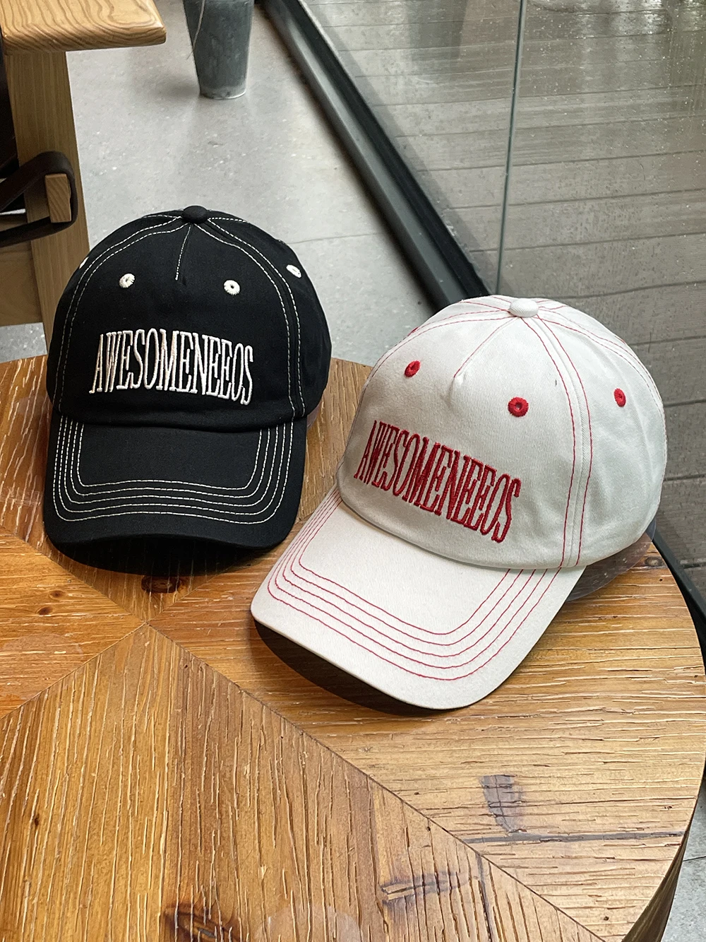 

Letter embroidered baseball cap American four-season soft top couple baseball cap men
