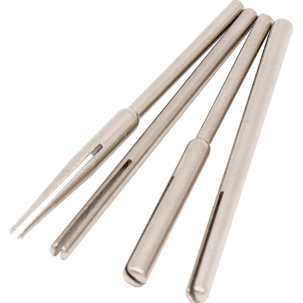 

10pcs 2.35mm 3mm Shank Sandpaper Clamp Split Mandrels Long Abrasive Holder Clip Rod Tapered Cylinder & Straight For Rotary Tools