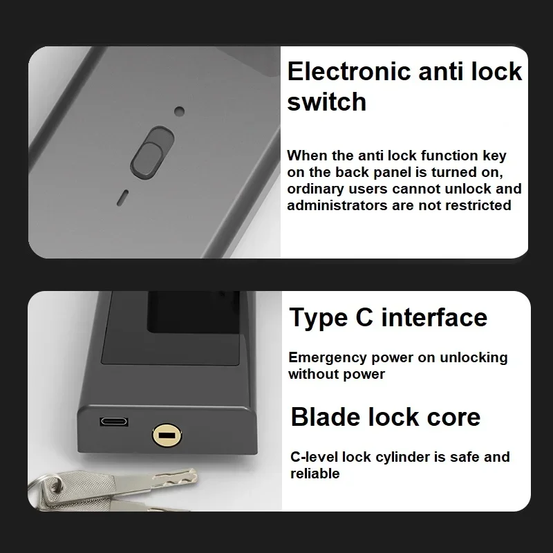 Smart Door Locks Tuya WIFI Remote Unlock Fingerprint Password IC Card NFC Key Remote Control Unlock TTlock Work with Google Home