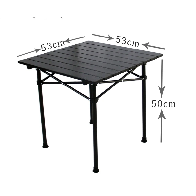 Table pliante portable en alliage d'aluminium, table d'exposition de thé, camping, plage, pique-nique en plein air