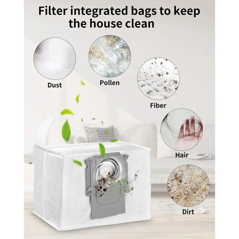 Запасные части для Roborock Q8 Max,Q8 Max +,Q5 Pro,Q5 Pro +, основная щетка, фильтр НЕРА, Швабра, тканевый мешок для пыли