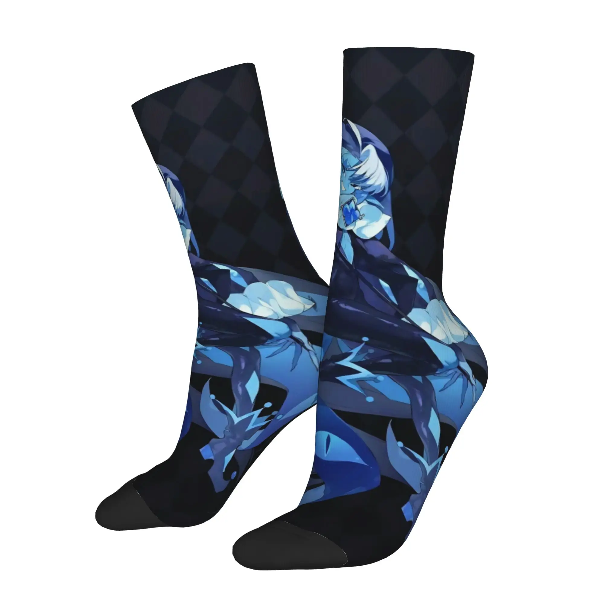 Shadow Milk Cookie Run Kingdom Socks Men Women Funny CRK Cartoon Game Socks Spring Summer Autumn Winter Middle Tube Socks Gift