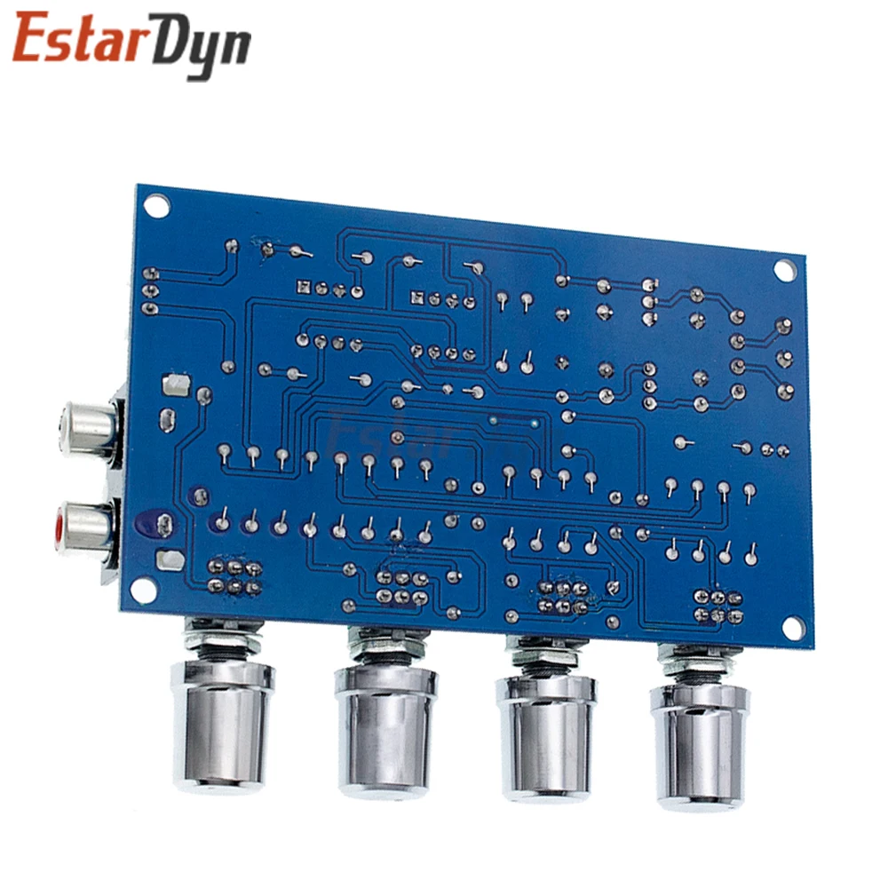 Estardyn NE5532 Stereo Preamp Kit, 4 Input Hi-Fi Tone Control with Bass Treble, Low Noise Audio Amplifier Module DIY