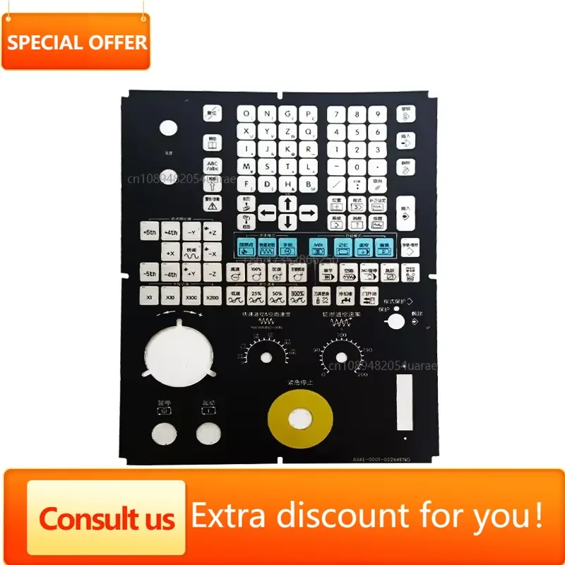 A86L-0001-0326 ENG Membrane Key Pad CNC Operation Panel Protective Button Film Replacement Accessory Ready Stock