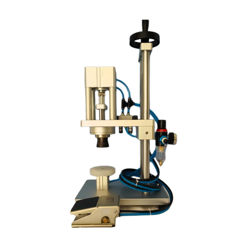 20A Air Pneumatic Perfume Bottle Pump Crimping Press Tool Aluminum Cap Sealing Machine Essential Oil Spray Assembly Capper