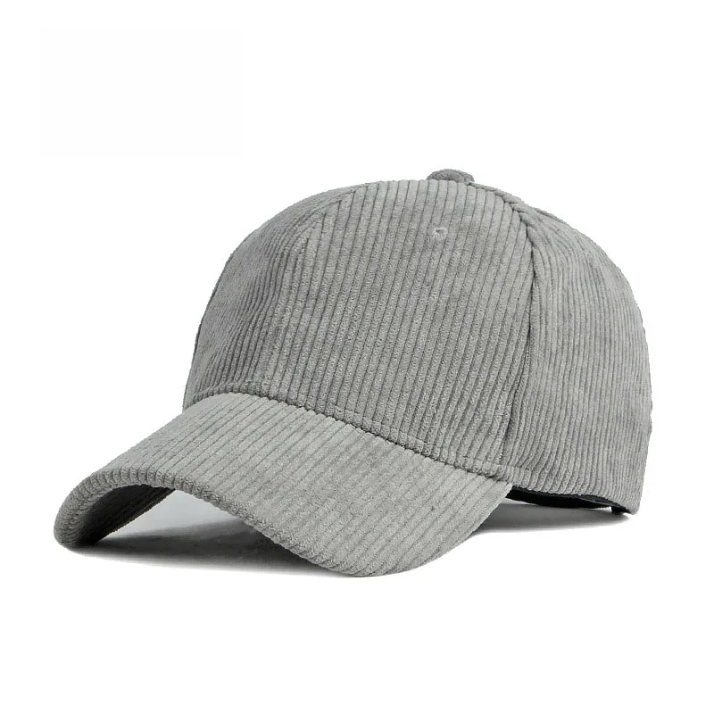 Corduroy Baseball Cap For Women Men New Cotton Solid Color Sunhat Sport Snapback Caps Autumn Warm Fashion Hip Hop Fishing Hat, image 14