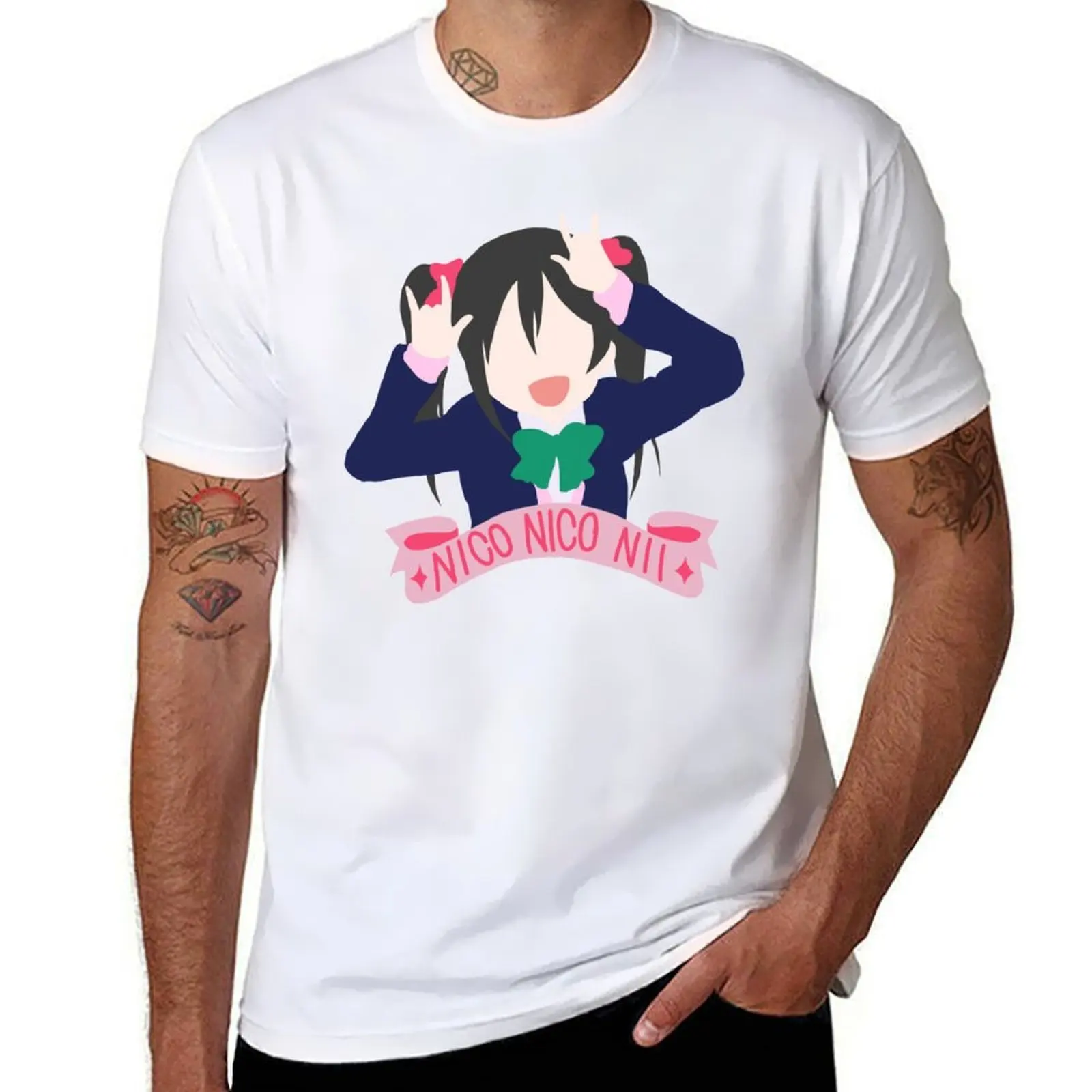 

Nico Nico Nii T-Shirt essential t shirt cotton t shirts man 100% T-Shirt