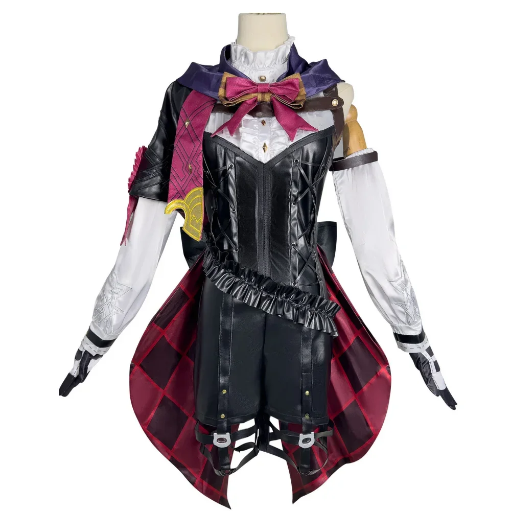 Lyney Costume Cosplay donna Cos Dress outfit Impact Lyney Cos parrucca scarpe uniformi costumi di Halloween