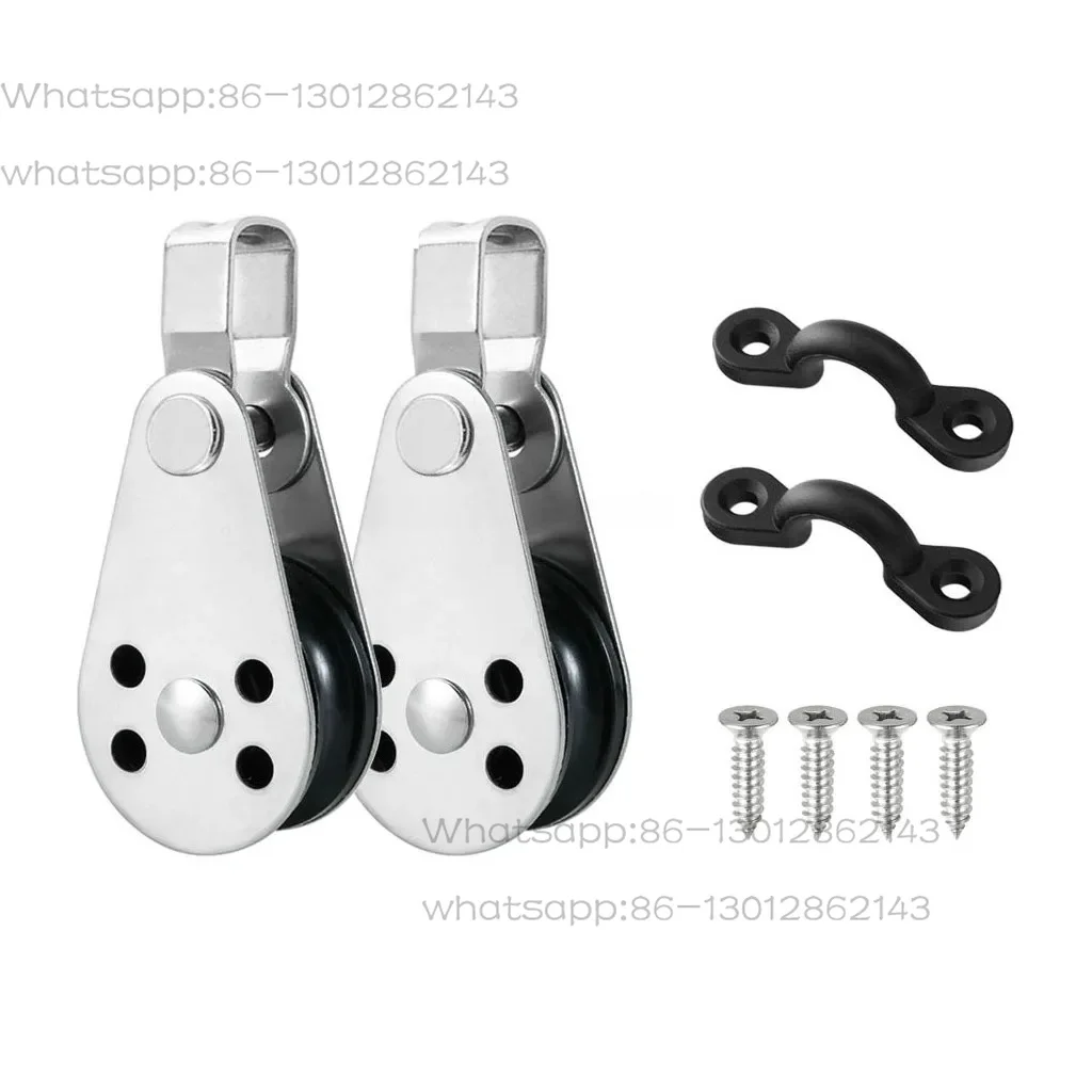 Stainless steel pulley group ship anchor mooring rope fixing seat rope buckle
