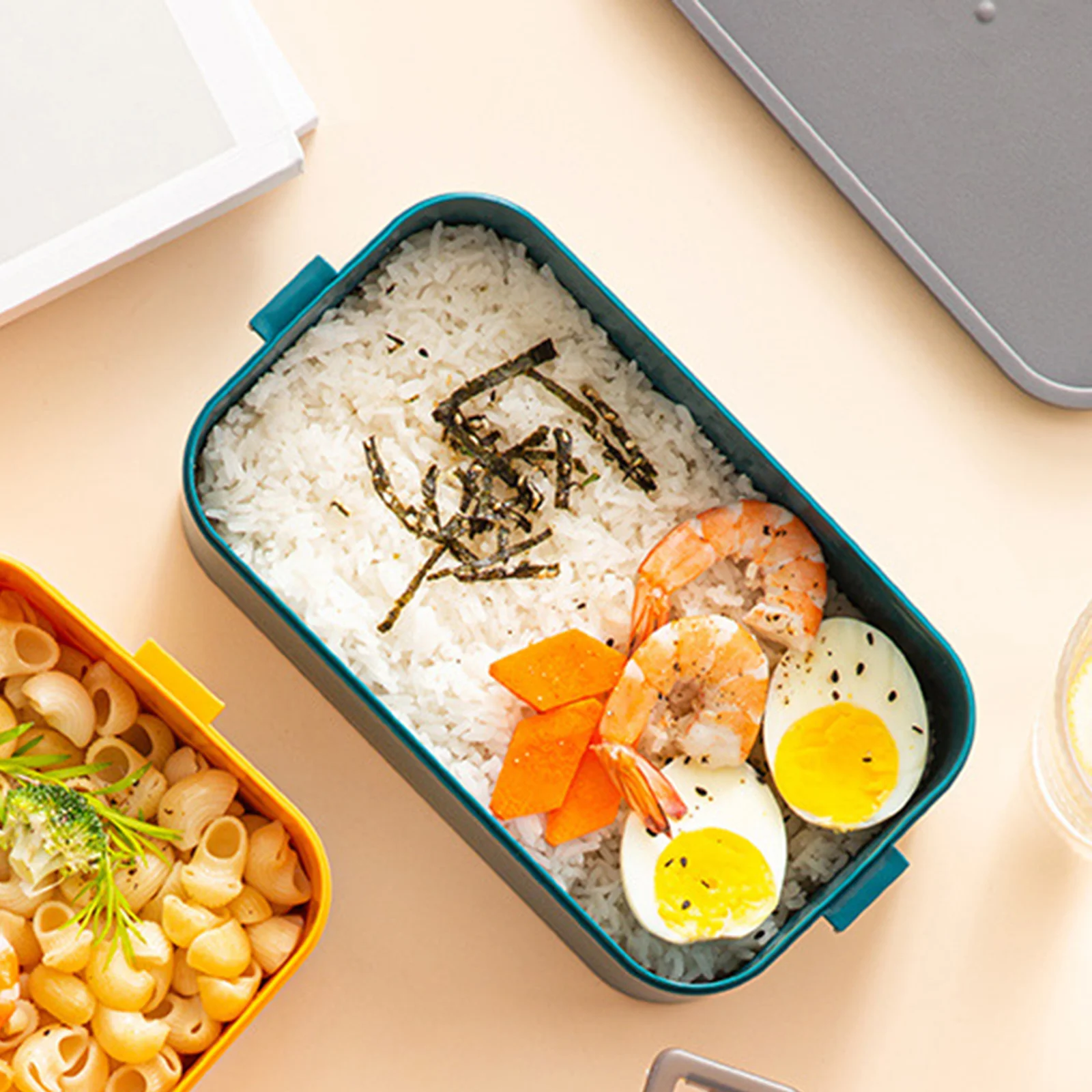 

Microwave Lunch Box Stackable Container Lunchbox Homemade Lunchable Bento Snack Containers School Reusable Fruit