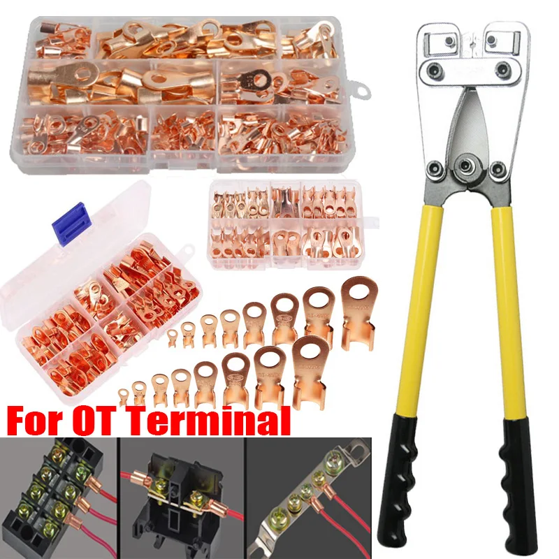 HY-0650A 70Pcs Terminal  Portable Cable Crimping Tool Professional Terminals Crimper Plier Handle Cutter Tools