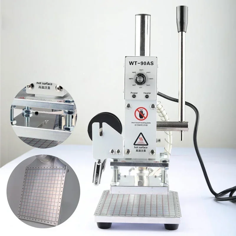 

Small Manual Bronzing Rail Bronzing Machine Heat Press Machine PVC Leather And Paper Card Bronzing 220V/110V