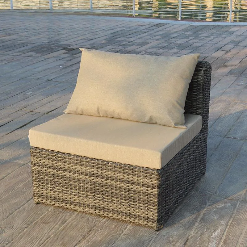 

Outdoor leisure simple outdoor courtyard waterproof, sunscreen open-air sofa, hotel garden aluminum sofa