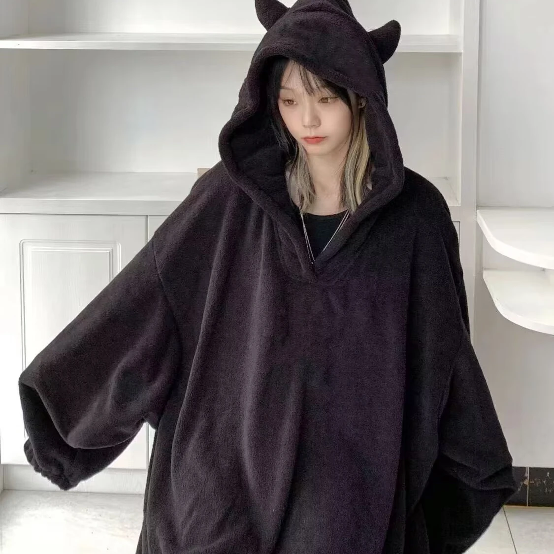 Christmas Personalized Quirky Robe Autumn Winter Warm Flannel Women's Sleepwear Robe Velvet Homewear Kawaii Girsl Pijamas Mujer