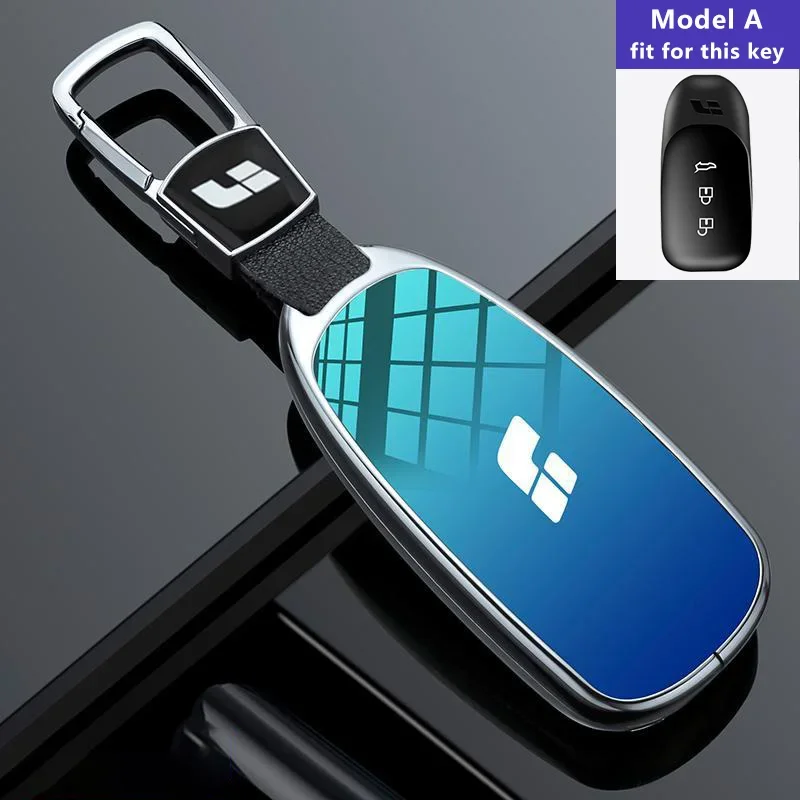 Zinc Alloy Car Key Protect Case Cover for Li Auto Lixiang ONE L7 L8 L9 2022 2023 Smart Remote Holder Shell Keychain Accessories