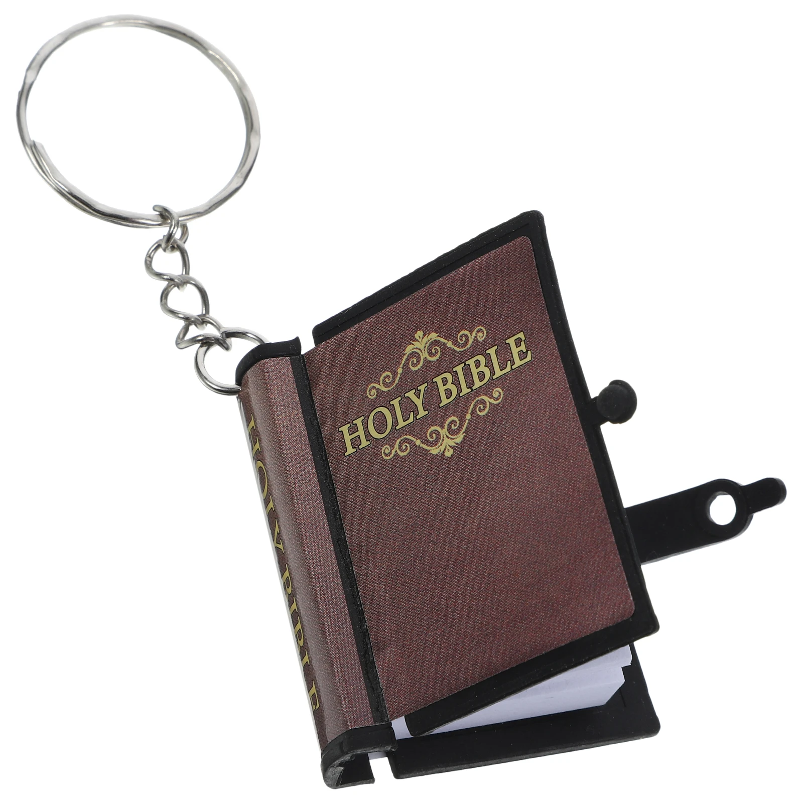 

8Pcs Bible Keyring Creative Miniature Bible Pendant Religious Gift Keychain Ornament for Bag Car Key Decoration