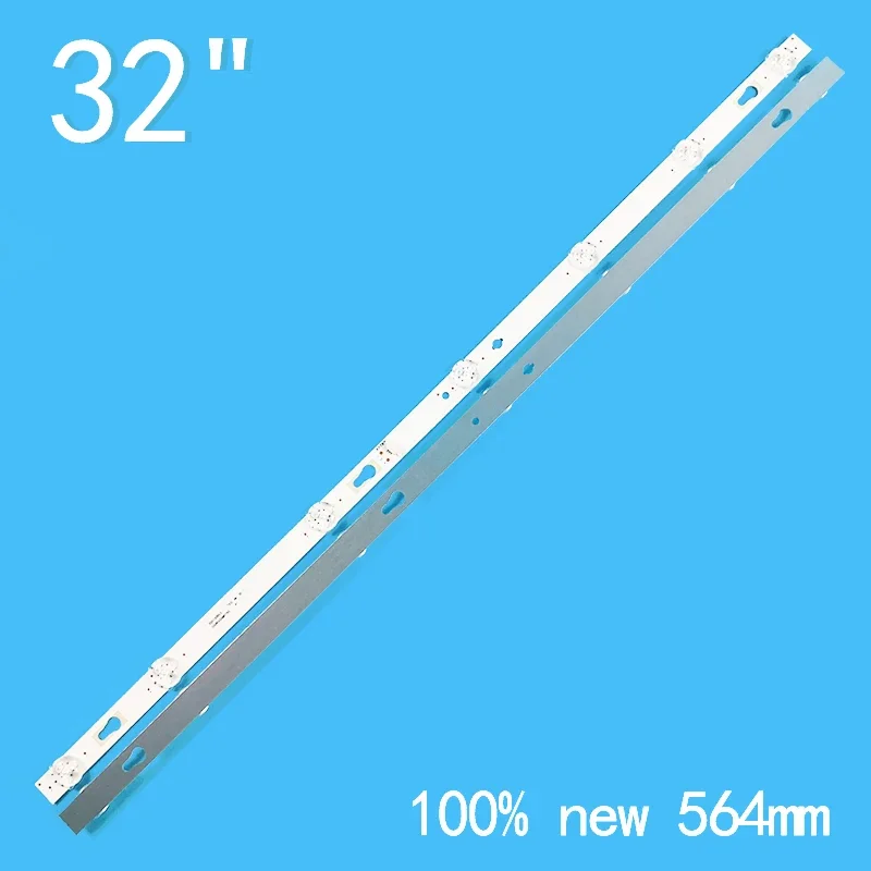 New 2PCS/lot 545mm 7LEDs 3V For 32