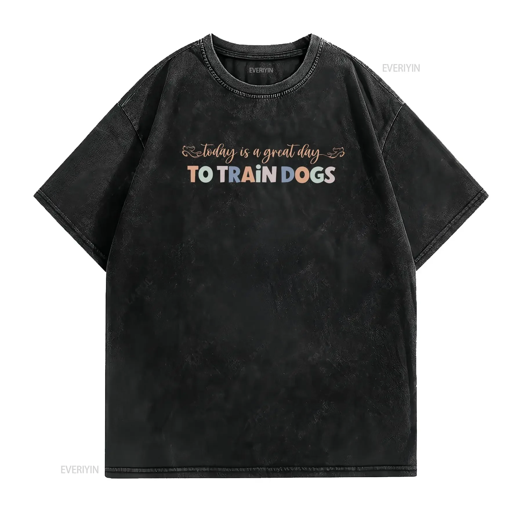 Dog trainer t shirt training Positive Reinforcement Staff for trainers Great Day To Train Dogs  vintage Washed Versatile