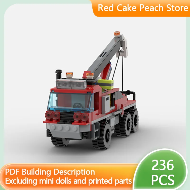 

Urban Rescue Vehicles Model MOC Building Bricks Towing With Crane Modular Technology Children Holiday Gifts Assemble Toys Suit