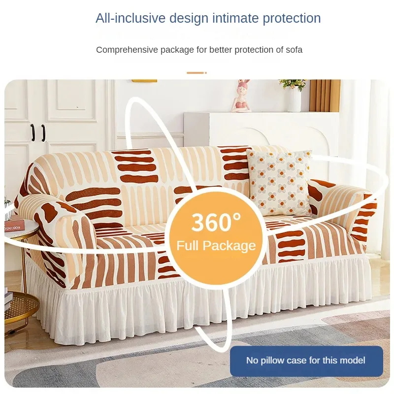 Sofa cover non-slip all-inclusive armrest skirt sofa cover summer Bohemian luxury wind three-person sofa towel