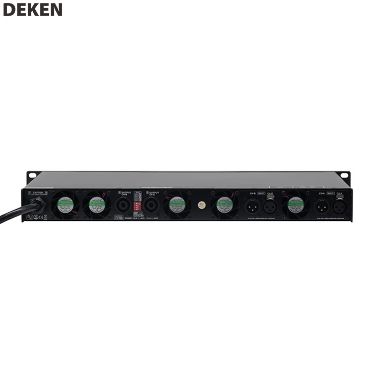 

Стабильный усилитель мощности 2 Ом DEKEN DA-4200E OEM/ODM 2*8500 Вт 1U, звуковой стандарт, профессиональный усилитель мощности класса D FP20000Q