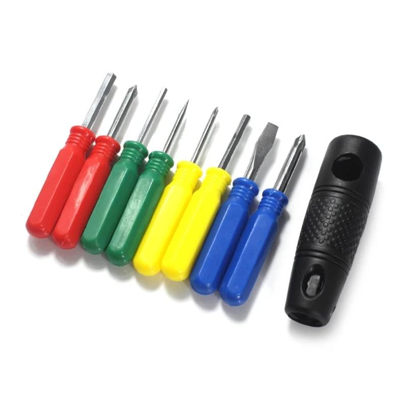 Versatile Magnetic Driver Set with 9pcs Interchangeable Screwdrivers Tips Set