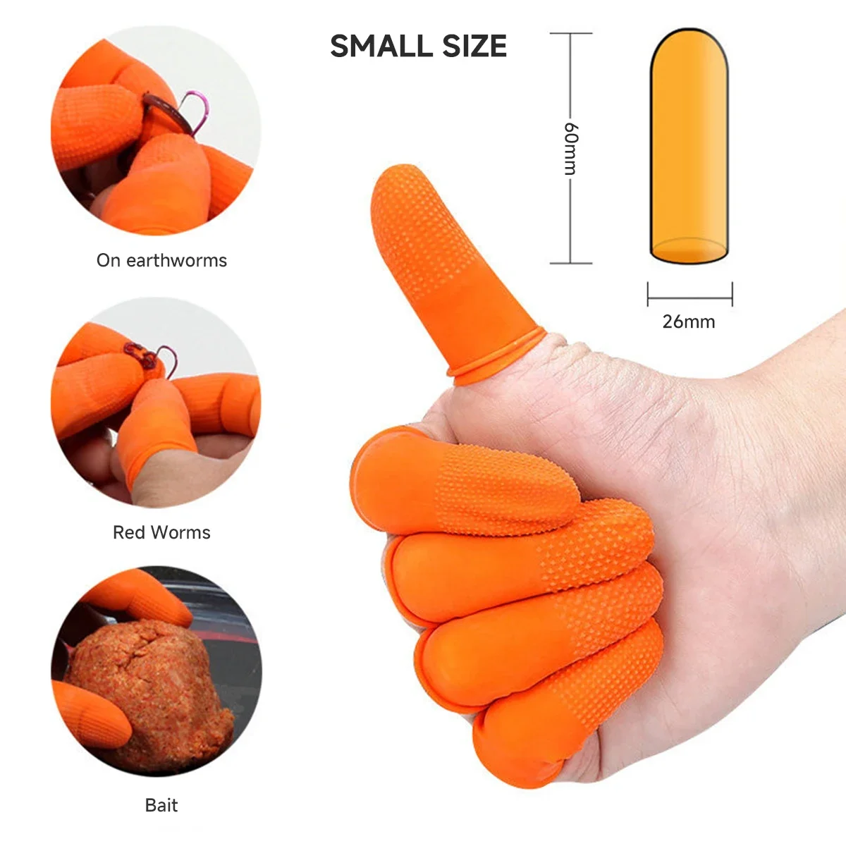 Fundas Desechables de Látex para Dedos, Antiestáticas, Protectores de Dedos de Goma para la Industria, para Reparación de Relojes