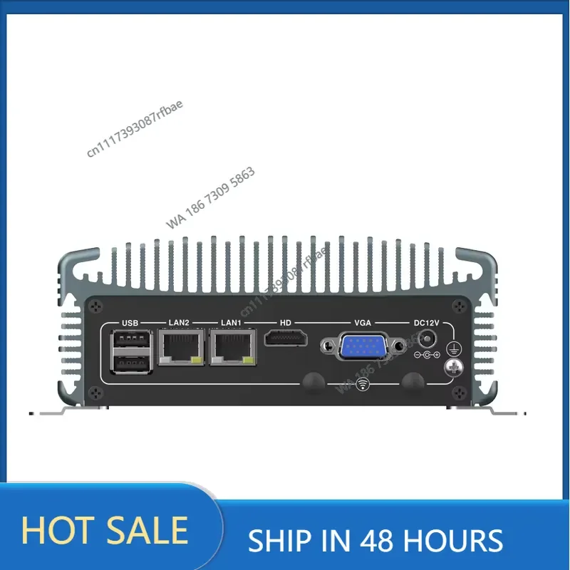 GZM LN-1010 Embedded Fanless Computer-Unattended Operation Remote Industrial Use Enterprise-grade Networking SFP Ports