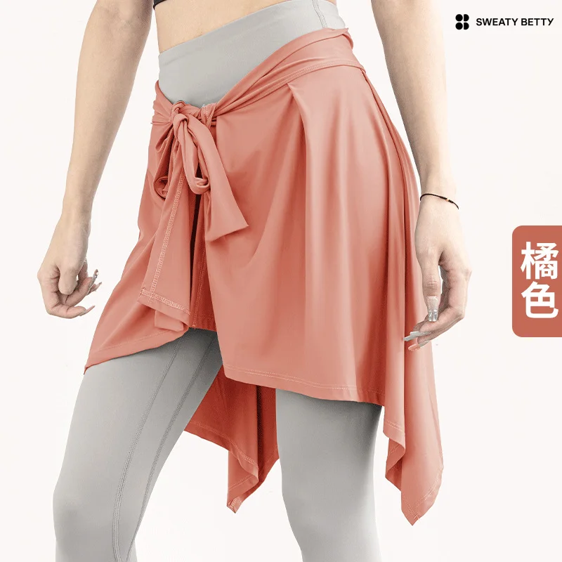 2026 Sweaty Betty brand high-quality ballet fitness Women yoga straps to cover hips and prevent exposure skirt Gift