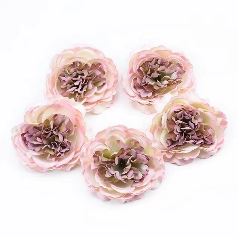 

5/10Pcs Artificial Flower Silk Peony Home Vase Table Festival Party Outdoor Garden Courtyard Wedding Bridal Bouquet Diy Gift Box