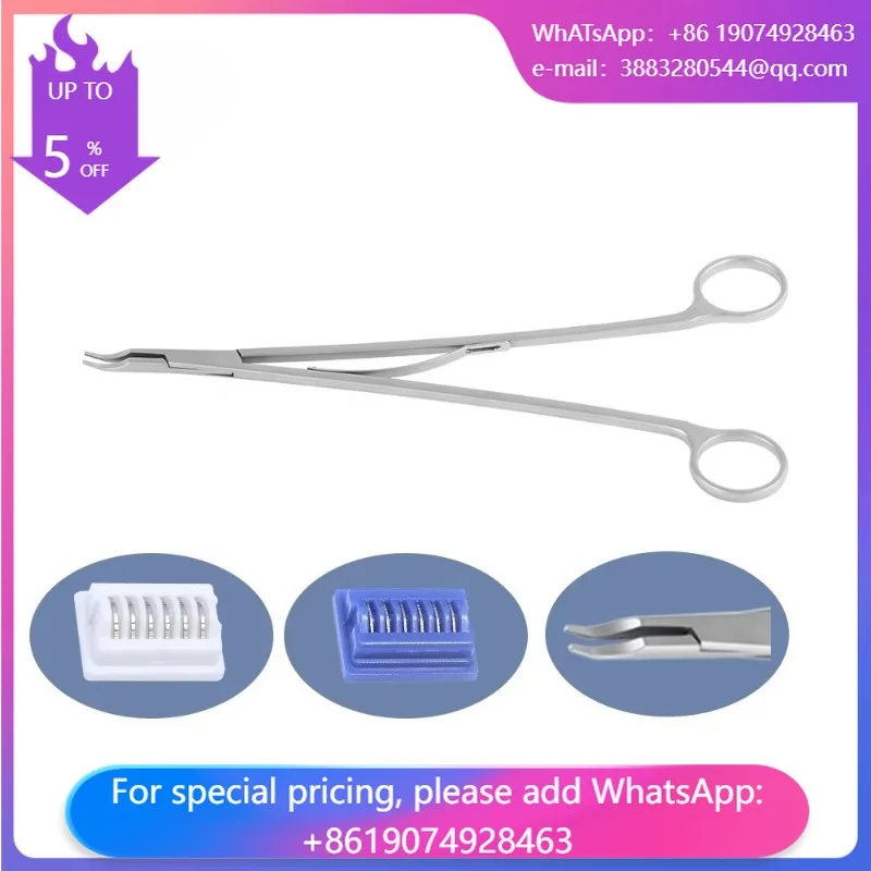 High Quality HZKS Open Surgery Titanium Clips Applier, Clip Applicator For Open Surgery