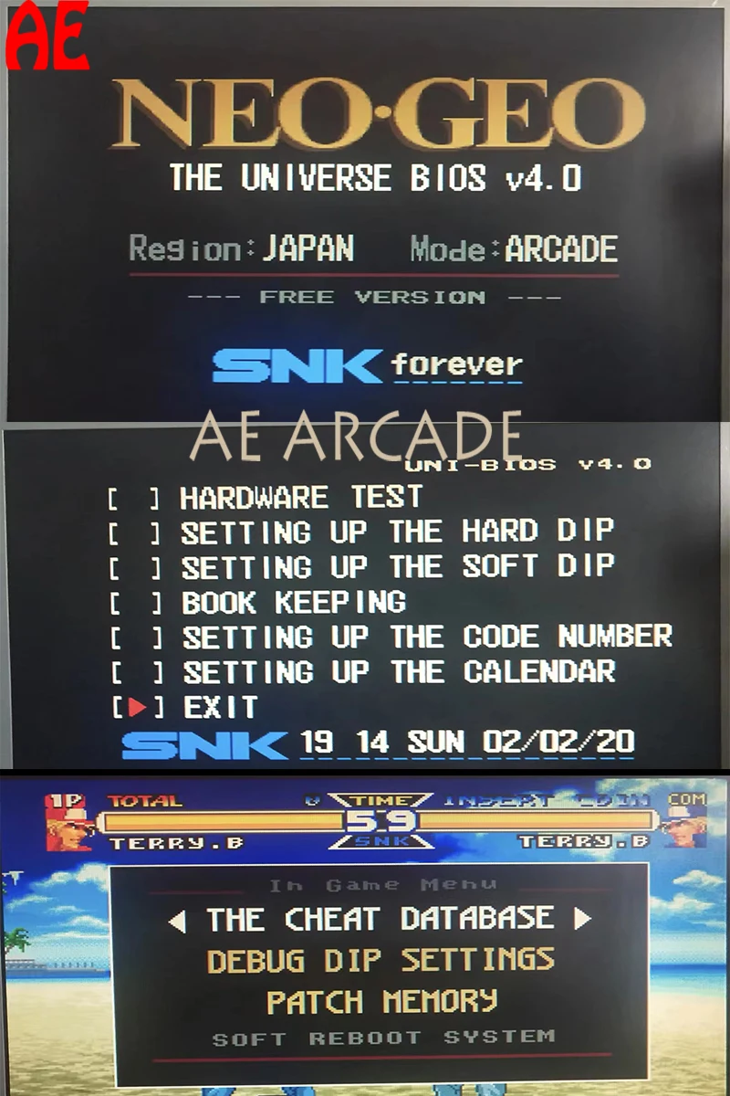 Upgrade to UNIVERSE BIOS V4.0 Chip SNK NEOGEO MVS Motherboard MV1C/MV1B/MV1FZ/MV1A for Multi Cartridge Neo Geo SNK Cart